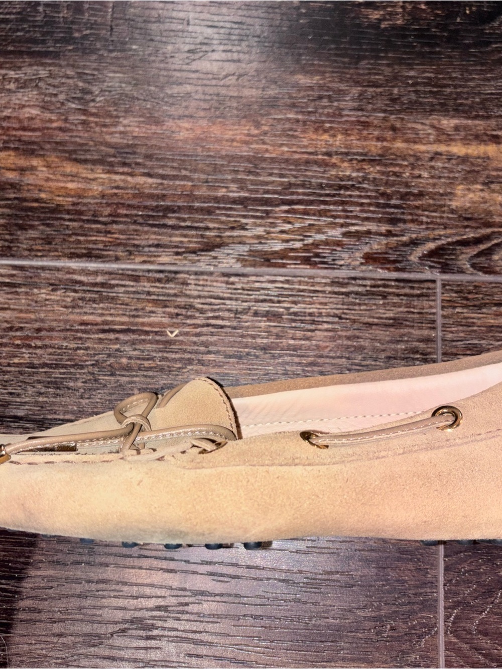 TOD'S Women’s Gommino suede boat shoes in Beige - Picture 7 of 7